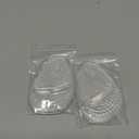 ZUCNANA Ball of Foot Cushions (2 Pairs Gel Shoe Inserts), Heel Inserts for Women, Non Slip Heel Pads, Heel Cushions for Women Foot Pain Relief and Comfort, One Size Fits Any (Clear)