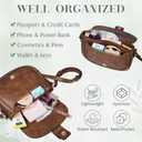 Kasqo Crossbody Bag for Women,Vegan Leather Fashion Small Shoulder Bag Ladies Handbag Saddle Purse with Adjustable Strap Brown