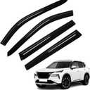 Rogue Rain Guard - Window Visors for Nissan Rogue 2021-2025 2026, Out-Channel Side Window Rain Guards for Rogue, 4PCS, Black, Car Accessories