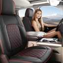 Umbrauto for Ram Custom Seat Covers, Nappa Leather Truck Seatcovers Compatible with Ram 2009-2025 1500 Crew Quad Cab & 2500 3500 Mega Cab