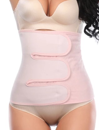 Postpartum Girdle C-Section Recovery Belt Back Support Belly Wrap Belly Band Shapewear, L