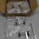 Acrridi Stocking Hangers for Mantel,4 Pcs 2 in 1 Adjustable Fireplace Christmas Stocking Holder,No-Drill, Easy to Install Garland Hanger for Christmas Decorations,Fits 0.1-3.5Mantles (Silver, 4)