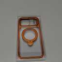 CASEKOO 360 Spin Magnetic Stand for iPhone 17 Pro Max Case [Fit for MagSafe][17FT Military Protection] Slim Hand-Polished Frame Titanium Alloy Sturdy Stand 6.9", Glossy Cosmic Orange