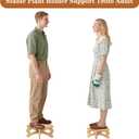 Plant Stand Indoor, Bamboo & Wood Plant Holders Indoor Stand, No Screws Required Stable Outdoor Plant Pot Stand, Wooden Stand for Plants Fit 5-15 Inch Pots, Support 190lb Adult