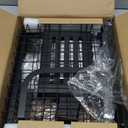 Dish Drying Rack Over The Sink - Large Capacity Stainless Steel Dish Drainer, Multifunctional Kitchen Organizer, Black, 11" D x 30"~33.9''W x 21.5" H