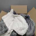 Bedsure GentleSoft Sherpa Fleece Throw Blanket for Couch - Thick and Warm Christmas Blanket for Winter, Soft Fuzzy Plush Throw Gifts for Women and Men, Grey, 50x60 Inches