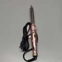 Heated Round Brush 1/2 Inch Small Curling Brush,Volumizing Thermal Brush 0.5 Inch Ceramic Tourmaline Heated Hot Ionic Iron, Tiny Curling Wand Hair Styler Tool (Pink, 0.5 inch)