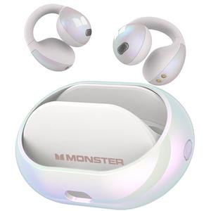 Monster Open Ear AC600 Headphones, Bluetooth 5.4 Wireless Earbuds with HiFi Stereo, Clip-On Earbuds with ENC Clear Call, 21H Playtime, Touch Control, IPX6 Waterproof Wireless Headphones for Workout