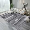 Modern Geometric Area Rug, Soft Machine Washable 8x10 Rug, Non-Slip, Non-Shedding, Durable and Easy-Care, Perfect for Living Room, Bedroom, Dining Room.