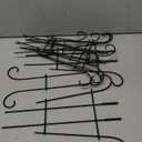 2pcs Metal Garden Trellis Vine Climbing Support Rack for Potted Plants Flowers Vegetable Stem Climbing Frame Indoor Outdoor Plant Scaffold 40x30cm Black