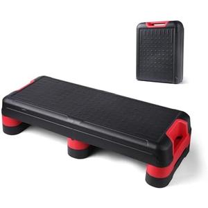 STOODER 33.5" Aerobic Exercise Folding Step Platform for Home Workout, Configurable 3 Height Workout Stepper for Office Indoor Home Gym Exercise, Lightweight, Save Storage Space Aerobic Step Platform