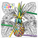 2019 Coloring Calendar: Color me Happy, 12x12 Inch Monthly Calendar, Adult Coloring Book Theme, With 4-Month 2020 Bonus Spread