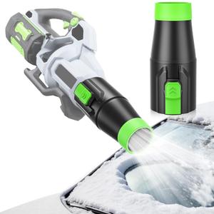 Car Drying Nozzle Compatible for EGO Leaf Blower Nozzle Work for 530 575 580 615 650 765 670 Models - Scratch Protection, Concentrated Airflow, Removing Packed Snow & Wet Leaves (Green)