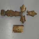 ETROVES Decorative Wooden Handheld and Tabletop Cross, Rustic Wall Cross Stand, Religious Home Decor, Gift Idea for Birthdays, Easter, Christmas, Weddings