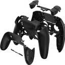 eXtremeRate Full Set Shell with Buttons Touchpad Cover Compatible with ps5 Edge Controller, Black Custom Replacement Decorative Trim Shell Front Back Plates Compatible with ps5 Edge Controller