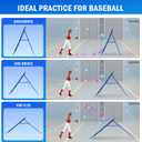 Volleyball Baseball Rebounder Net, Softball Rebounder Pitchback Net Quick Adjustments, Quick Adjustments Lacrosse Bounce Back Practice Equipment, Ideal for Outdoor Indoor and Backyard Training (6FTx4FT)