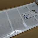 Howeall 24"W x 12"H [Duct Opening Size] Steel Return Air Grille, Air Return Vent Cover for Ceiling and Sidewall - HVAC Air Vent Covers - [Outer Dimensions: 25.75"W x 13.75"H]