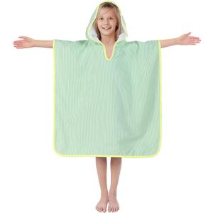 Hooded Towels for Kids, Bath Towel Swim Cover Up for Ages 3-10 Girls Boys Pool Towels Soft Thick 30"x30" Microfiber Poncho TowelGreen
