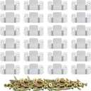 DEEPDREAM 24 Pcs Sectional Couch Connectors Metal Couch Clips Sofa Connector Interlocking Furniture Connector with 56 Pcs Screws