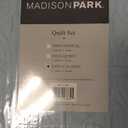 Madison Park Quebec 3-Piece Quilted King Coverlet Set - Dusty Pale Blue, Floral Pattern - King/Cal King Bed - Ideal For Warm Climate Room Decor or Extra Warmth