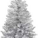 Silver 30" Christmas Tree with Ornaments