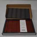 Premium Vinyl Record Storage - a Mid-Century Style Record Holder for Albums, 60-70 LP Capacity - Complements Any Record Player (Brown)