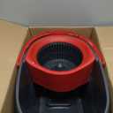 O-Cedar EasyWring Microfiber Spin Mop, Bucket Floor Cleaning System, Red, Gray, Standard