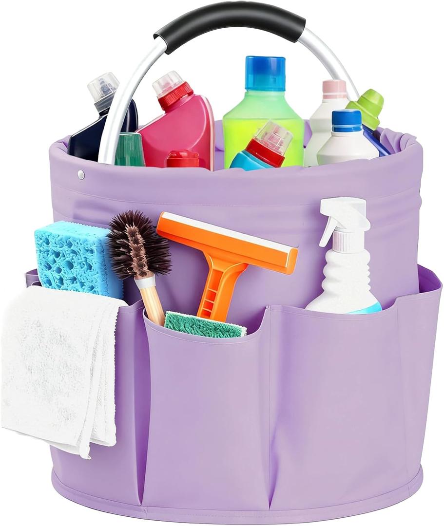 Cleaning Caddy with Handle, for Cleaning Supplies Organizer Bucket