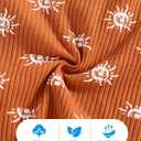 NZRVAWS Newborn Baby Boy Clothes Ribbed Knitted Romper Pants Color Block Infant Outfits Hat Clothing Set 0 3 6 9 12 Months (Brown-long)