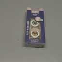 BIBS Pacifiers Colour Collection | Natural Rubber Baby Pacifier | Set of 2 BPA-Free Soothers | Made in Denmark | 18+ Months (Pack of 2) | Sage Glow/Vanilla Glow