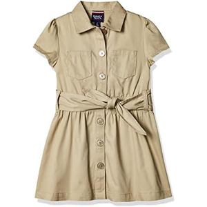 French Toast Girls' Short Sleeve Safari Dress