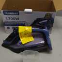 IRONDAY Steam Iron for Clothes Fast Heating, 1700W Iron Precision with Thermostat Dial, Ceramic Soleplate, Auto shutoff, Burst Steam, Self-Cleaning, 15.21oz Water Tank Ironing Clothes for Home, Blue