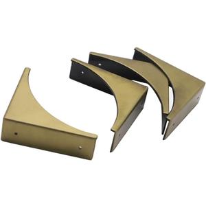 Metal Corner Guards for Furniture, Haowei 4 Pcs Decorative Safety Angle Guard Edge Cover for Furniture - Multifunctional Hardware Accessories