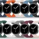 10 Pack Band Compatible with Samsung Galaxy Watch 8 44mm 40mm/Galaxy Watch 8 Classic 46mm/Galaxy Watch Ultra 47mm Band for Men Women, No Gap Soft Silicone Sport Ocean Replacement Strap