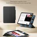 ESR for iPad Air 13 Inch Case M4/M3/M2 (2026/2025/2024), iPad Pro 12.9 Case, Powerful Magnetic Attachment, Slim Trifold Stand Case, Supports Pencil Pro & Pencil (USB-C), Rebound Series, Black