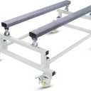 JY PERFORMANCE Watercraft PWC Dolly Boat Stand Storage Trailer Cart Dock Slipway Cart Adjustable Bunks W/ 4 Casters and 2 Brakes Carpeted to Prevent Scratch 1000lb Capacity