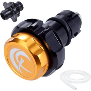 2015+ Ford F150 Raptor/Mustang/Bronco V6 Replacement Oil Drain Plug with Guide Pipe for Efficient Oil Changes, Replace OEM Yellow Plastic Engine Plug BC3Z-6730-A/FT4Z-6730-A/KX6Z-6730-B (HLY26A3)