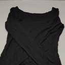 Dwnval Women's Sexy Long Sleeve Crop Top Square Neck Double Lined Basic Slim Fit T Shirt , Size S