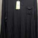 NACHILA Mens Pajamas Set Long Sleeve Henley Sleepwear Top Soft Jogger Pants Pajamas Cool Pjs Set,Viscose Made from Bamboo, XXL