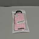 Skyseaco for iPhone 17 Case Cute Aesthetic Gingham Phone Case Soft Slim TPU Shockproof Phone Cover for Women Girls 6.3 inch 2025 - Pink