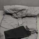 Orzbow Universal Footmuff for Baby, Winter Warm Stroller Bunting Bag, Waterproof Windproof Warm Coral Fleece Lined Toddler Sleeping Bag, Light Grey (Large)