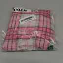 SELINK Girls Long Sleeve Flannel Shirt Kids Buffalo Plaid Button Down Shirt Casual Cute Flannel Blouse Tops (Pink, XXL)