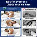 7" High Loft Memory Foam Pillow for Side Sleepers, Extra Thick Firm Pillow for Broad Shoulders & Large Frames, Designed to Stay Elevated, High Profile Pillow with Breathable Washable Cover