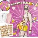 Bridal Shower Bachelorette Party Games, Pin The Sticker Games Bridal Shower Engagement Bachelorette Wedding Shower Funny Ice Breaker Games - 56 Guests