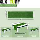 XLX TURF Artificial Grass Table Runner for Sport Golf Spring Summer Party Decorations - Green Fake Grass Crafts Table Centerpiece Birthday, Holiday, Banquet, Dining - 12 x 48 Inch