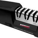 BLACKBADGE Electric Knife Sharpener, Professional 3-Stages Knife Sharpeners with Diamond Abrasives for 15-Degree Straight Edge, Quickly Sharpening, Repair/Restore/Polish Blades