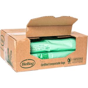 BioBag RegSHOP Certified Compostable Shopping Bags (1 Count (Pack of 120))