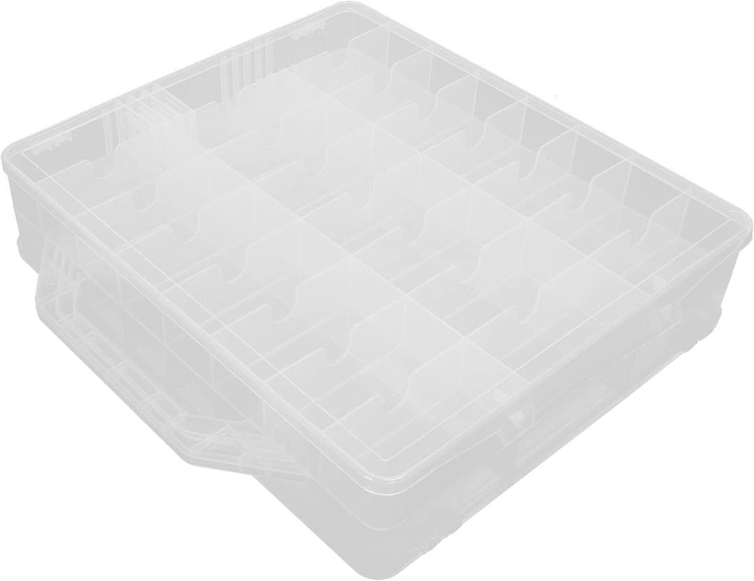 Transparent Nail Polish Storage Case Organizer 48 Bottles Home Salon Clear Box for Nail Polish Storage