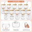 LemonRoad 10 Pcs Volunteer Appreciation Month Gifts 16oz Drinking Glasses with Lids and Straw Thank You Cups Gifts for Volunteer Employees Staff Coworkers Office