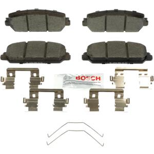 BOSCH BE1625H Blue Ceramic Disc Brake Pad Set with Hardware - Compatible with Select Acura ILX, RDX, RLX; Honda Accord, Civic; FRONT